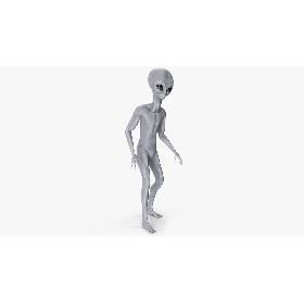 3D Alien Rigged model